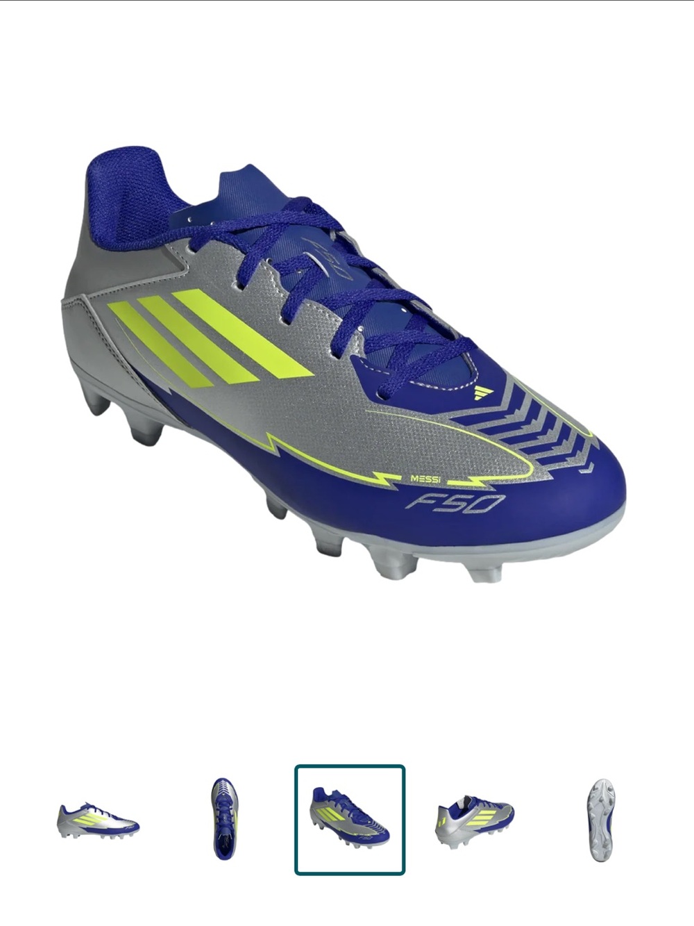 adidas F50 Messi Firm-Ground Cleats size 4.5